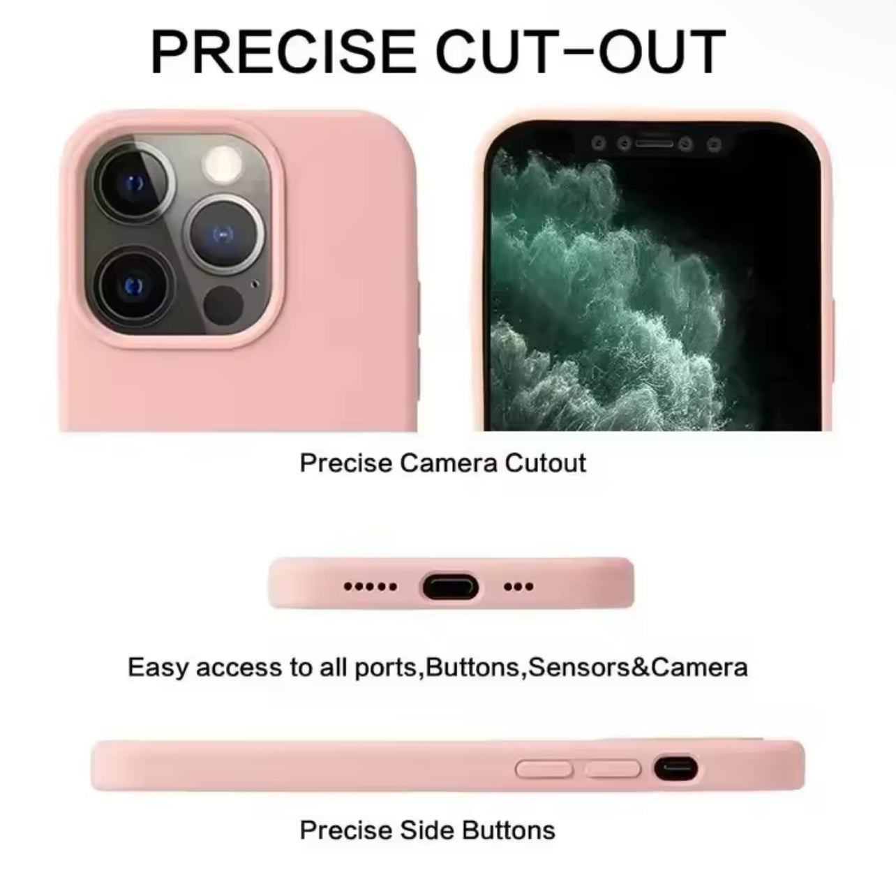 Apple Signature Silicone Phone Case- for Apple iPhone 16 Series 2024 Apple Signature Silicone Phone Case- for Apple iPhone 16 Series 2024